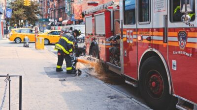 Photo by Kính: https://www.pexels.com/photo/fireman-in-front-of-fire-truck-580117/