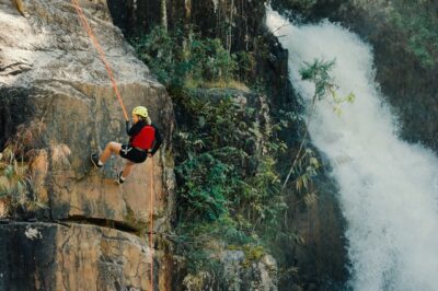 Photo by Min An: https://www.pexels.com/photo/woman-rocking-climbing-near-waterfalls-1543756/