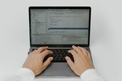 Photo by cottonbro from Pexels: https://www.pexels.com/photo/hands-on-a-laptop-keyboard-5474295/