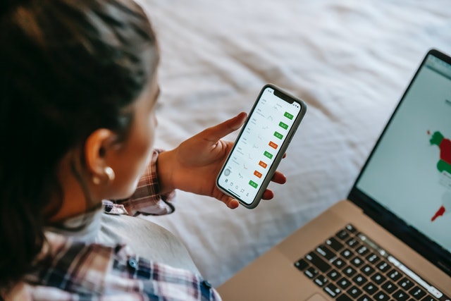 Photo by Liza Summer: https://www.pexels.com/photo/crop-ethnic-analyst-using-trading-application-on-smartphone-on-bed-6347713/