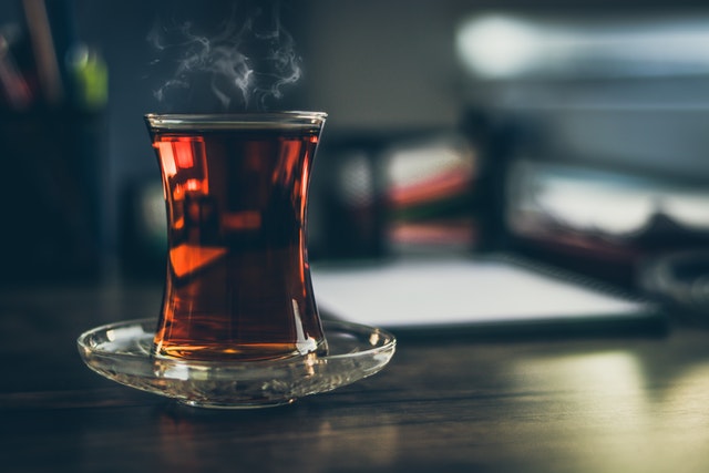 Photo by Hasan Albari: https://www.pexels.com/photo/close-up-photo-of-steaming-black-tea-in-glass-1493080/