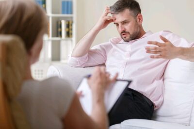 Adobe Stock royalty-free image #93220894, 'Businessman on psychotherapy session' uploaded by Photographee.eu, standard license purchased from https://stock.adobe.com/images/download/93220894; file retrieved on December 13th, 2018. License details available at https://stock.adobe.com/license-terms - image is licensed under the Adobe Stock Standard License
