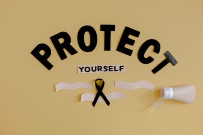Photo by Tara Winstead: https://www.pexels.com/photo/ribbon-representing-skin-cancer-with-tube-8384511/