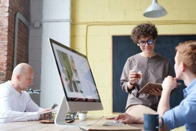 Photo by fauxels: https://www.pexels.com/photo/man-in-blue-collared-top-using-imac-indoors-3182782/