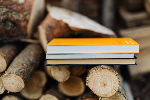 Photo by Karolina Grabowska: https://www.pexels.com/photo/books-on-wood-stack-in-rural-backyard-4218590/