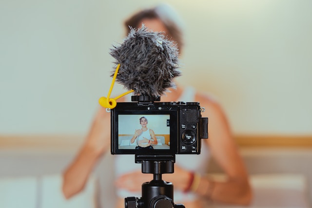 Photo by Los Muertos Crew: https://www.pexels.com/photo/shallow-focus-photo-of-a-video-camera-recording-an-elderly-woman-7261084/