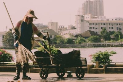 Photo by Bas Masseus: https://www.pexels.com/photo/person-holding-broom-and-cart-1109171/