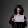 Photo by Ron Lach : https://www.pexels.com/photo/woman-holding-a-diploma-9829306/